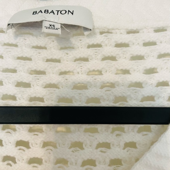 Aritzia BABATON Davey Vneck Crochet Sweater - Picture 6 of 9